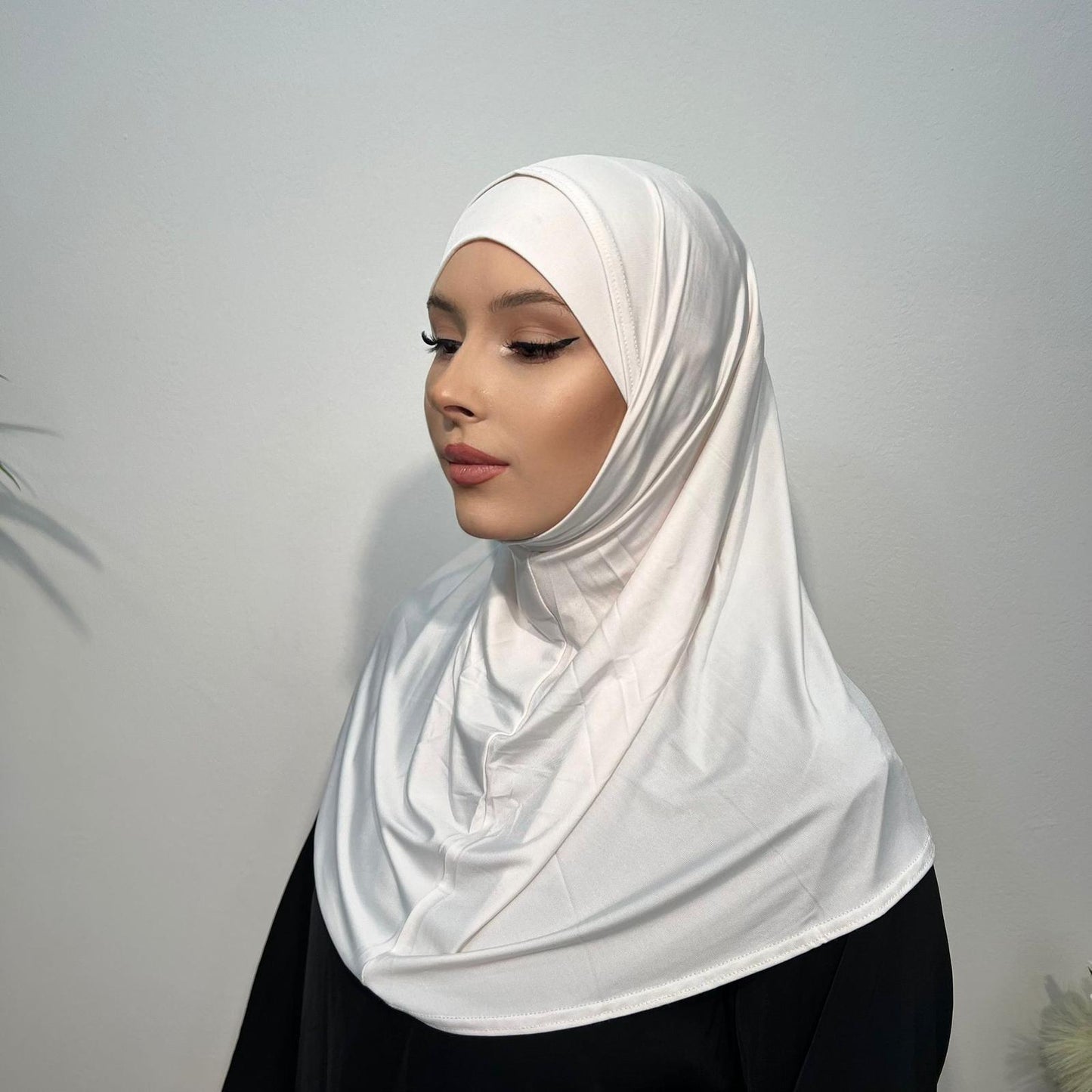 Zweiteiliger Baumwoll-Lycra Hijab – Flexibel und Stilvoll