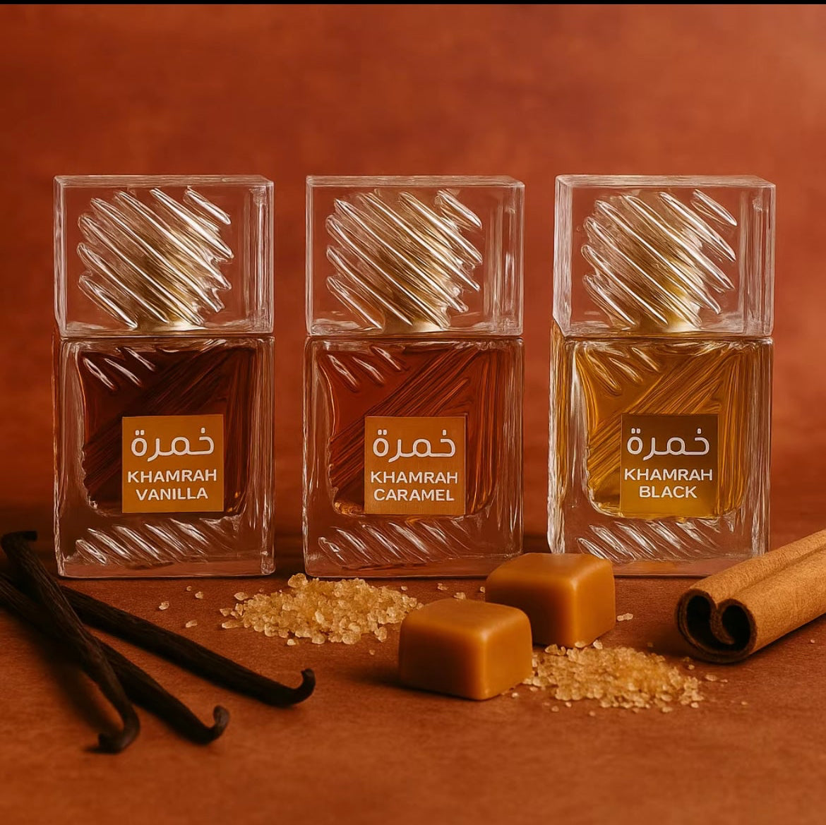 Khamrah Caramel/Black / Vanilla