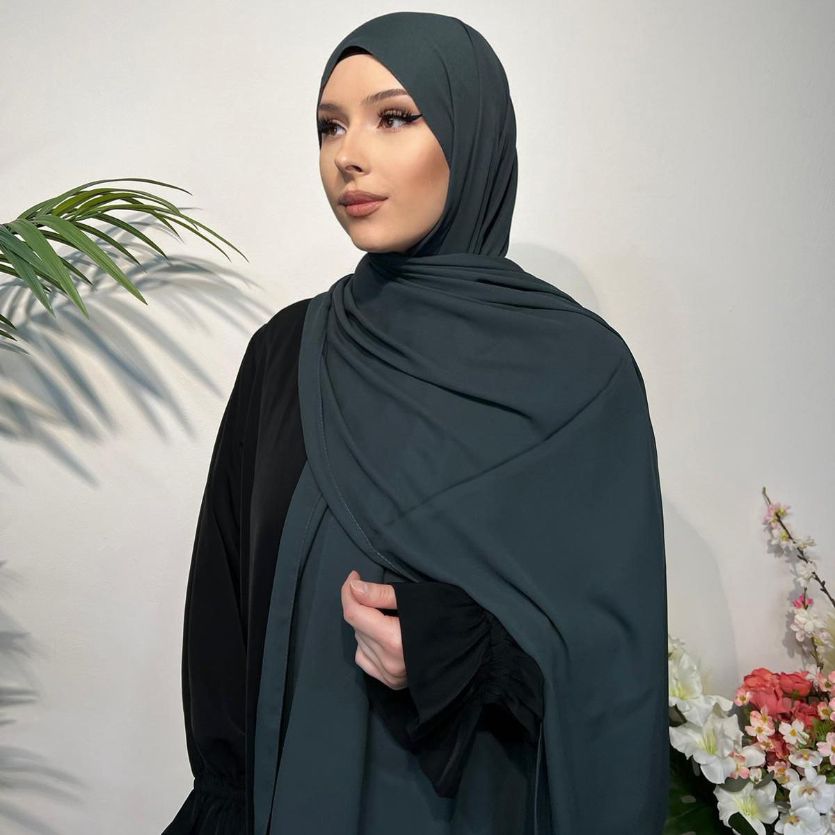 Chiffon Krepp Kopftuch – Leicht und Elegant