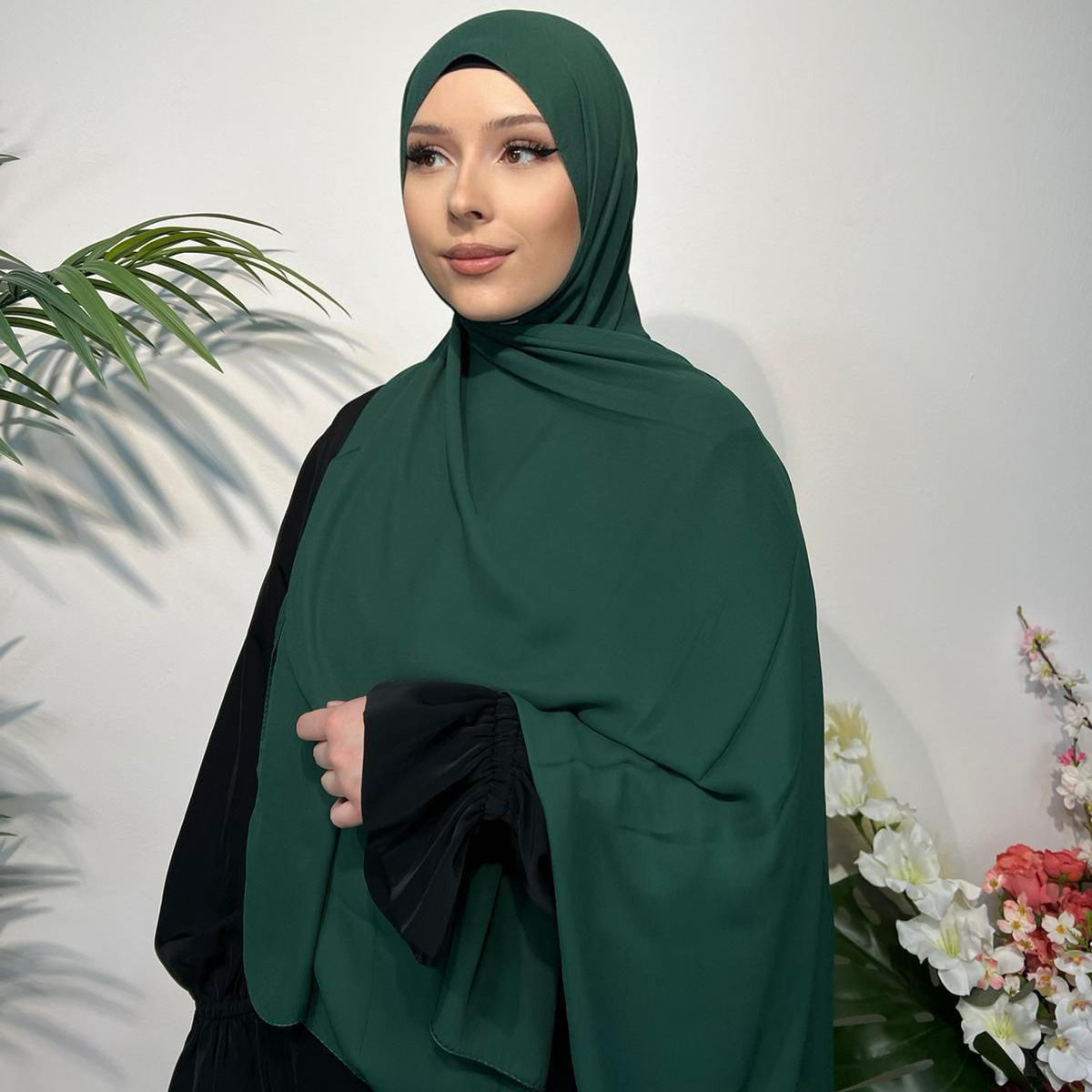 Chiffon Krepp Kopftuch – Leicht und Elegant