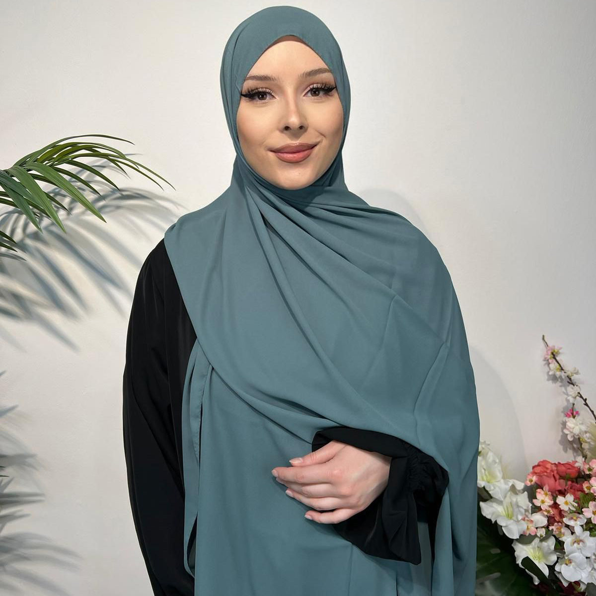 Chiffon Krepp Kopftuch – Leicht und Elegant