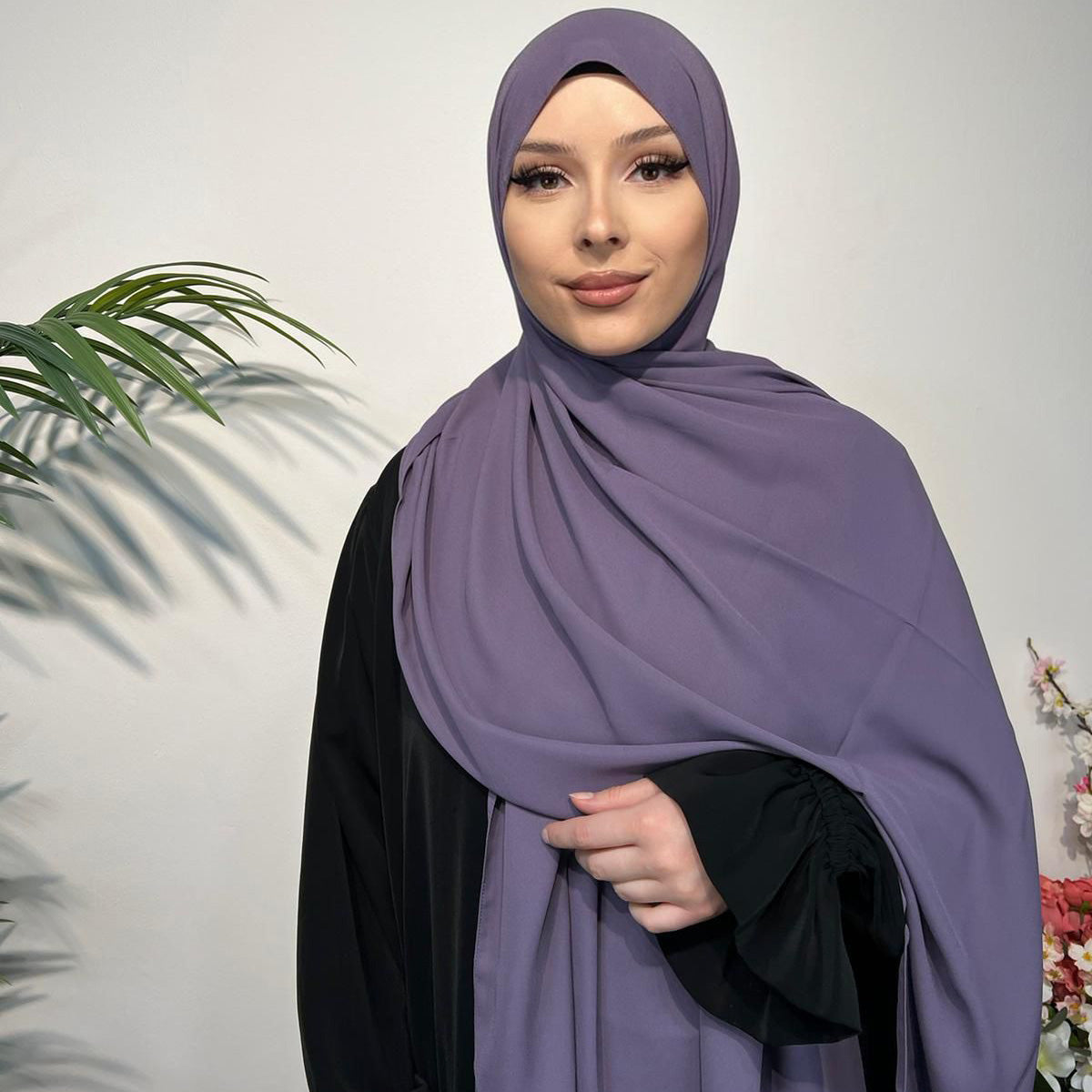 Chiffon Krepp Kopftuch – Leicht und Elegant