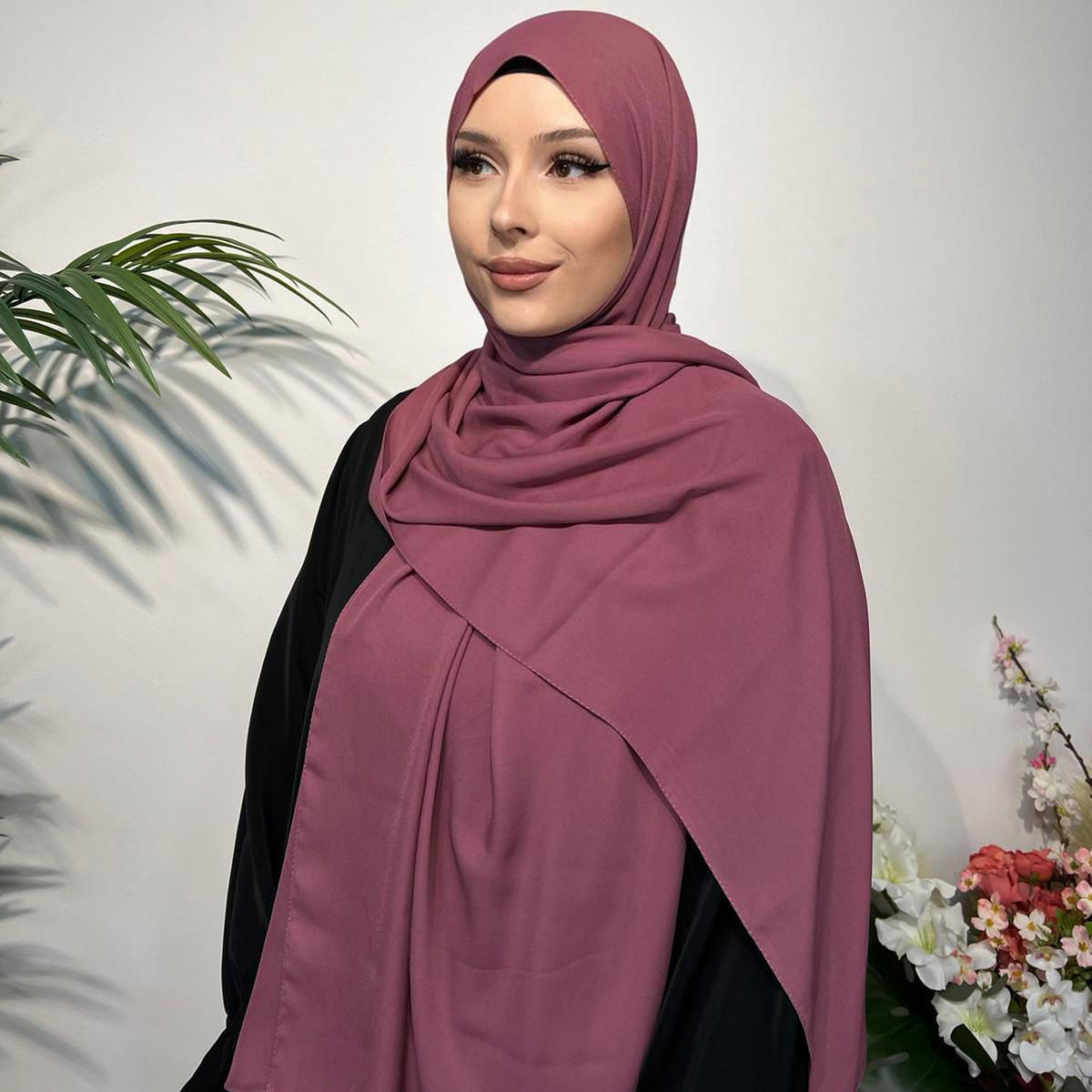 Chiffon Krepp Kopftuch – Leicht und Elegant