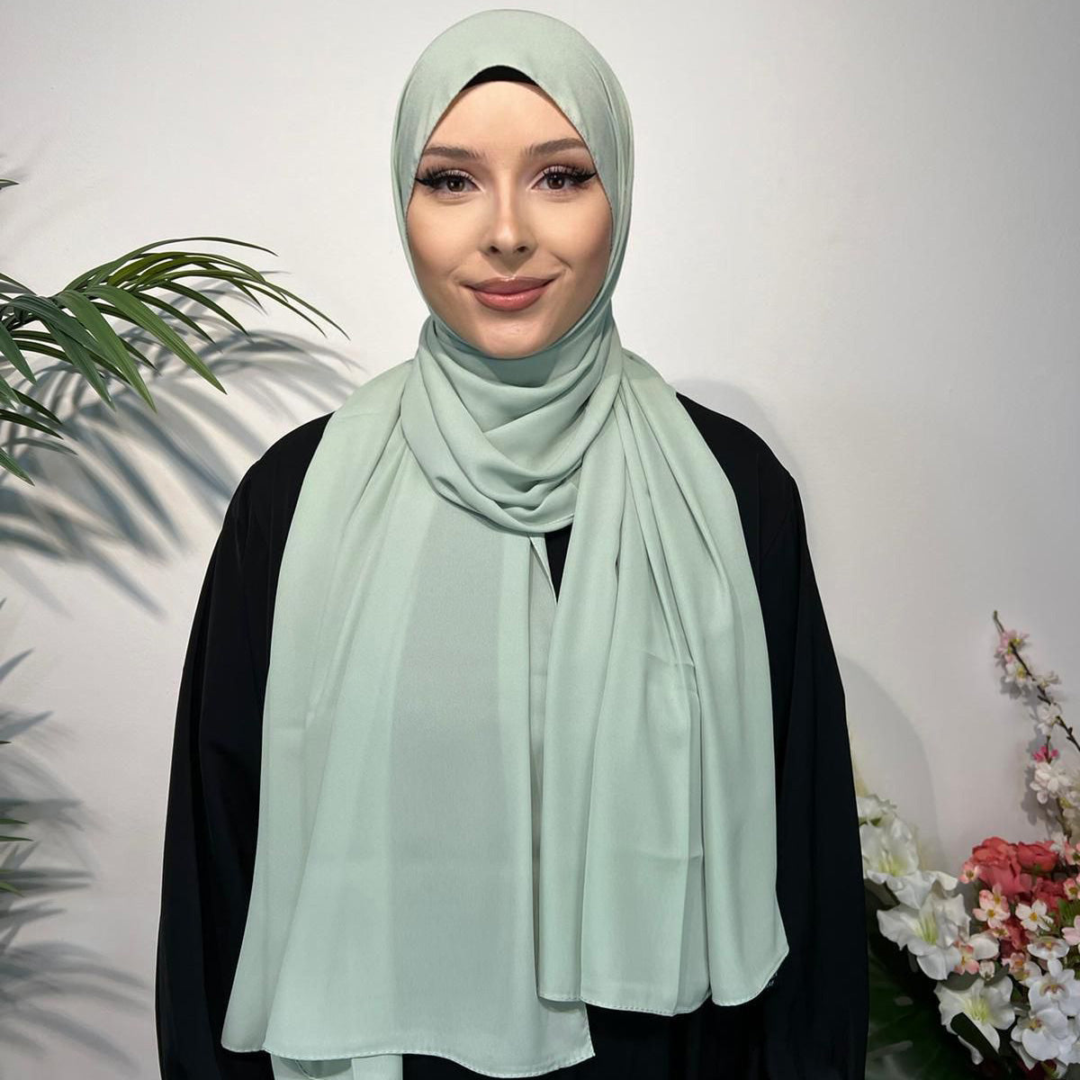 Chiffon Krepp Kopftuch – Leicht und Elegant