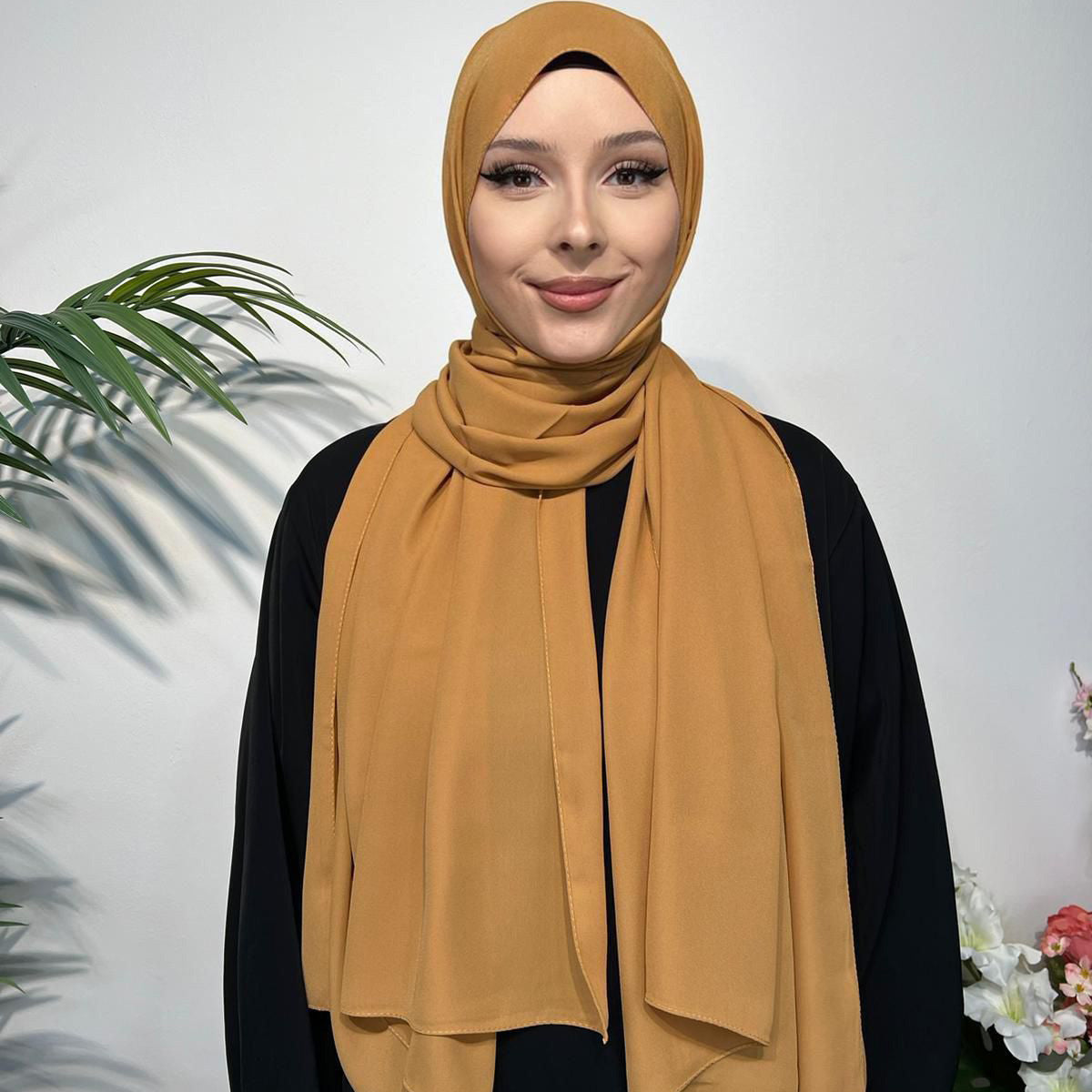 Chiffon Krepp Kopftuch – Leicht und Elegant