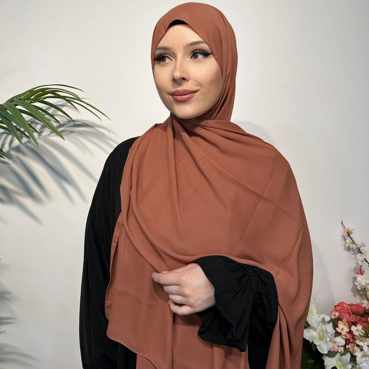 Chiffon Krepp Kopftuch – Leicht und Elegant