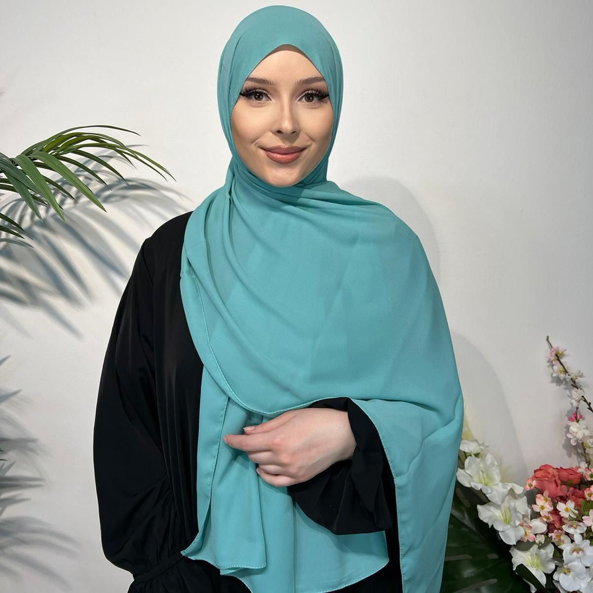 Chiffon Krepp Kopftuch – Leicht und Elegant